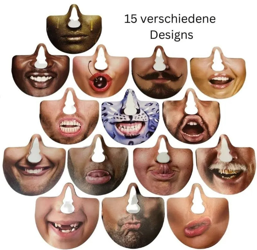Conjunto 15 Máscaras Nariz Divertidas