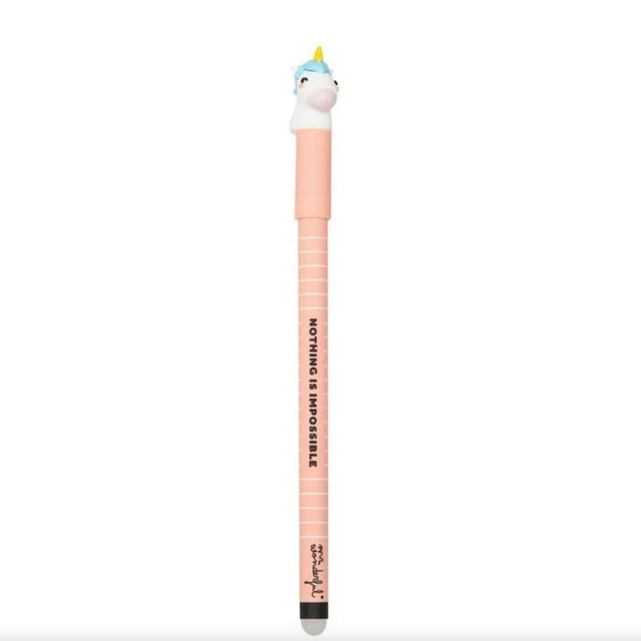 Caneta que Apaga Mr. Wonderful - Unicórnio Nothing Is Impossible