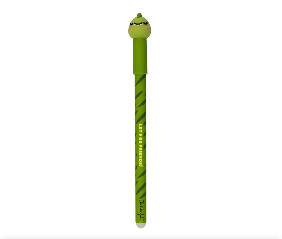 Caneta que Apaga Mr. Wonderful - Dinossauro Let's Be Friends