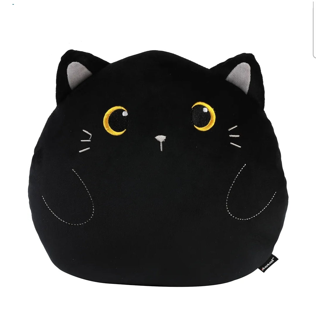 Peluche Almofada Grande Gatinho Preto
