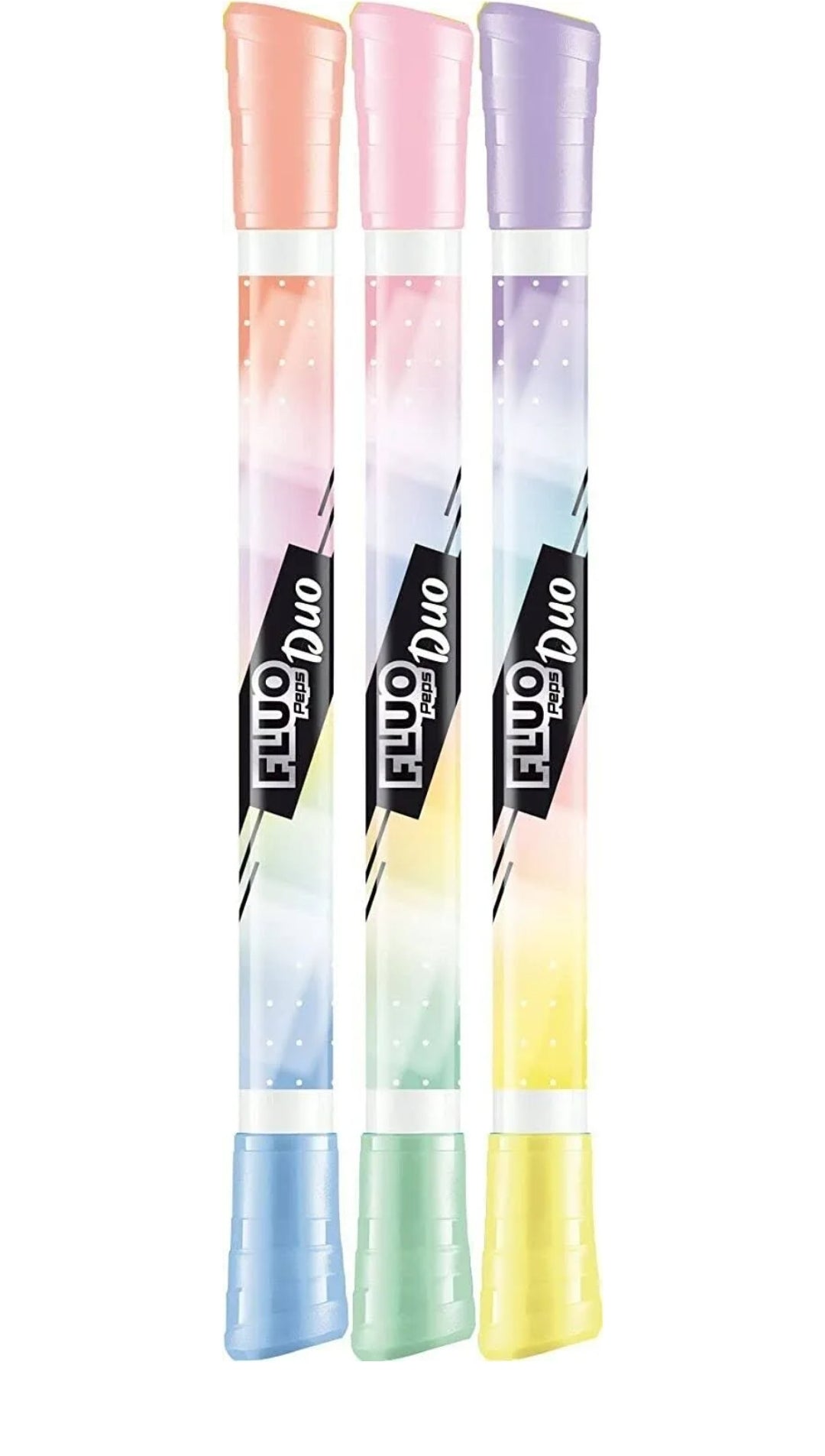 Sublinhador Maped Fluo Duo Pastel - Blister 3 Unidades