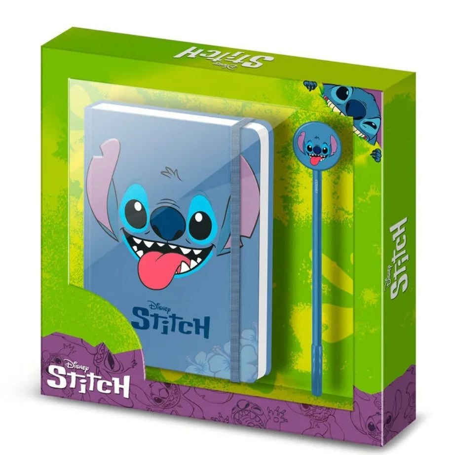 Conjunto Caderno com Caneta Stitch
