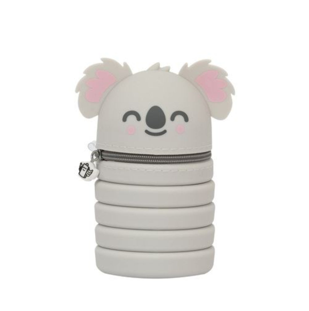 Estojo Extensível em Silicone Koala Mr. Wonderful com 6 Canetas Bo-Bo Apagáveis