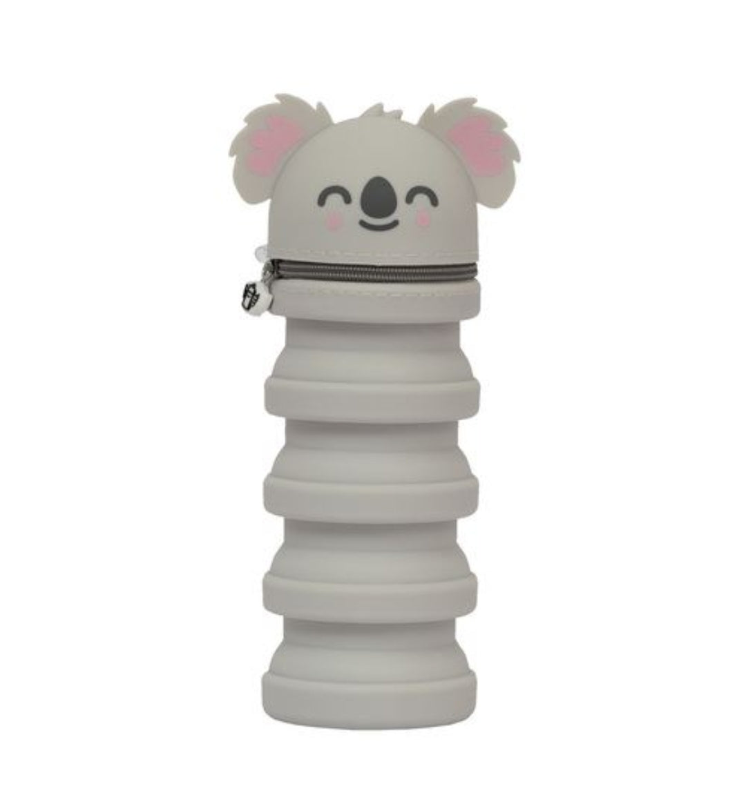 Estojo Extensível em Silicone Koala Mr. Wonderful com 6 Canetas Bo-Bo Apagáveis