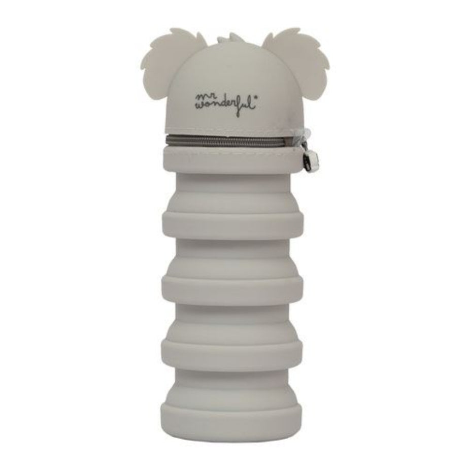 Estojo Extensível em Silicone Koala Mr. Wonderful com 6 Canetas Bo-Bo Apagáveis