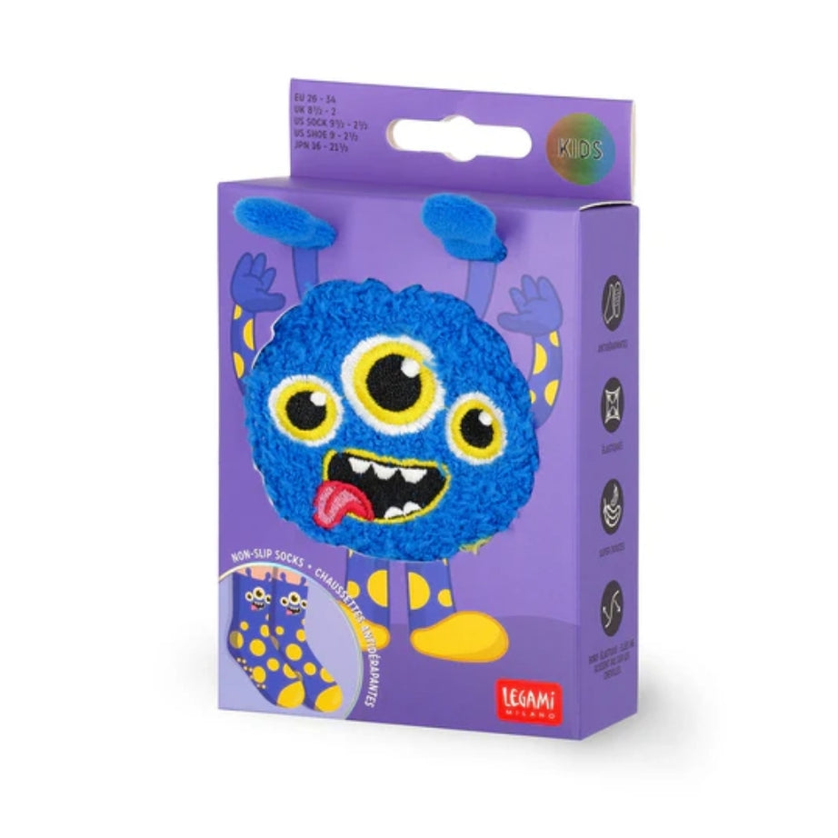 Meias Antiderrapante Legami Monstro - Tamanho 26-34