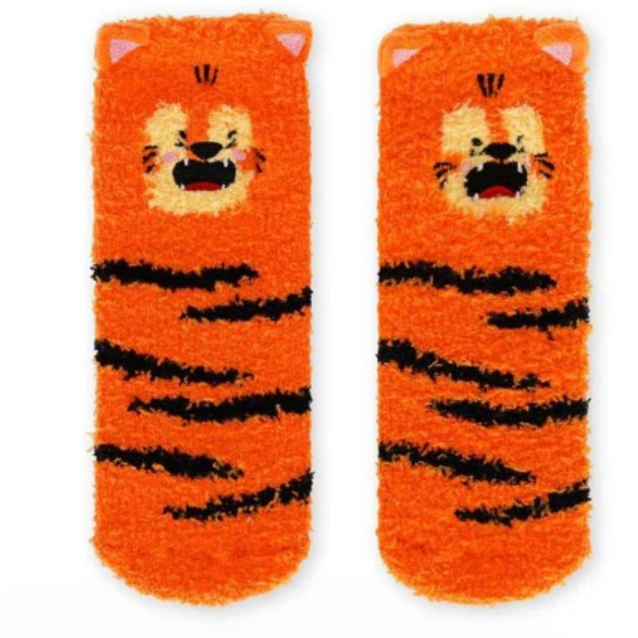 Meias Antiderrapante 3D Tigre - Tamanho 26-34 Legami