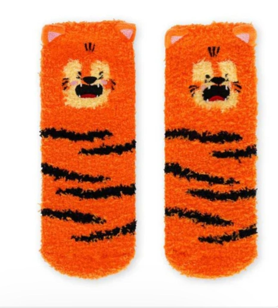 Meias Antiderrapante 3D Tigre - Tamanho 26-34 Legami