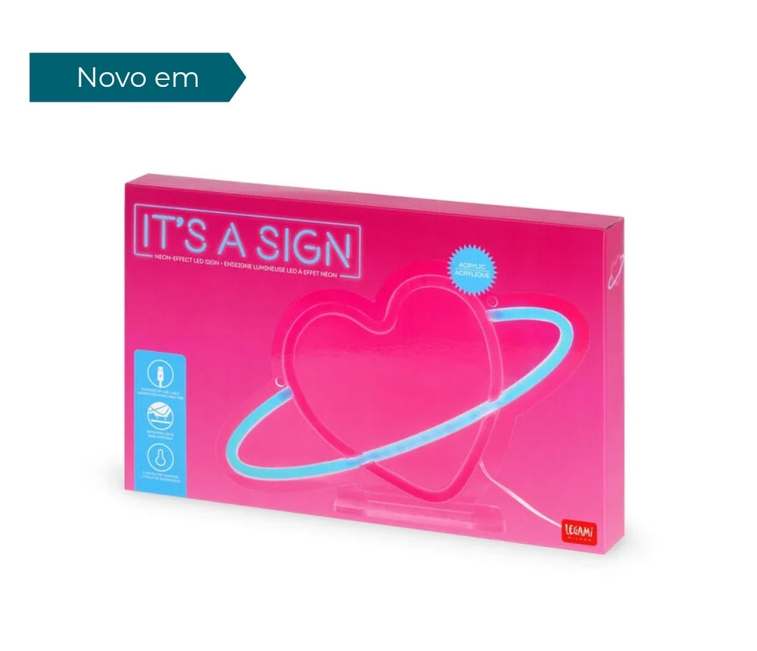 Lâmpada Led Efeito Neon - É um Sinal Legami