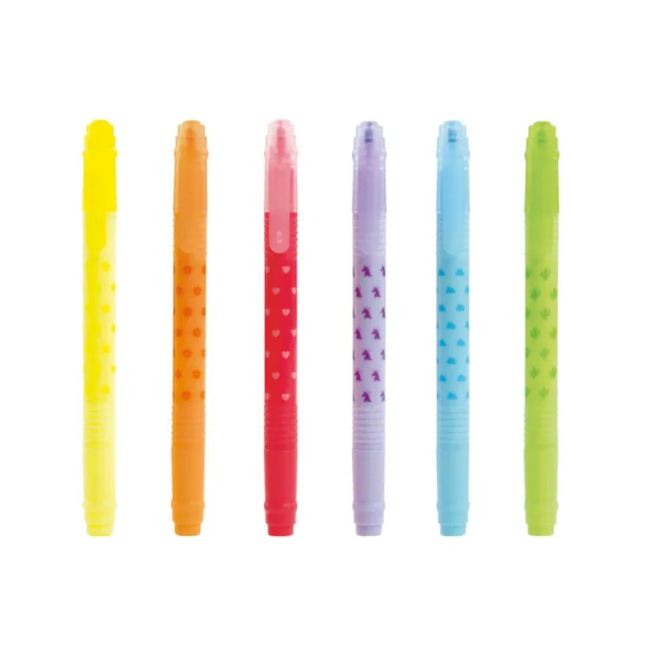 Conjunto de 6 Sublinhadores Apagáveis Legami