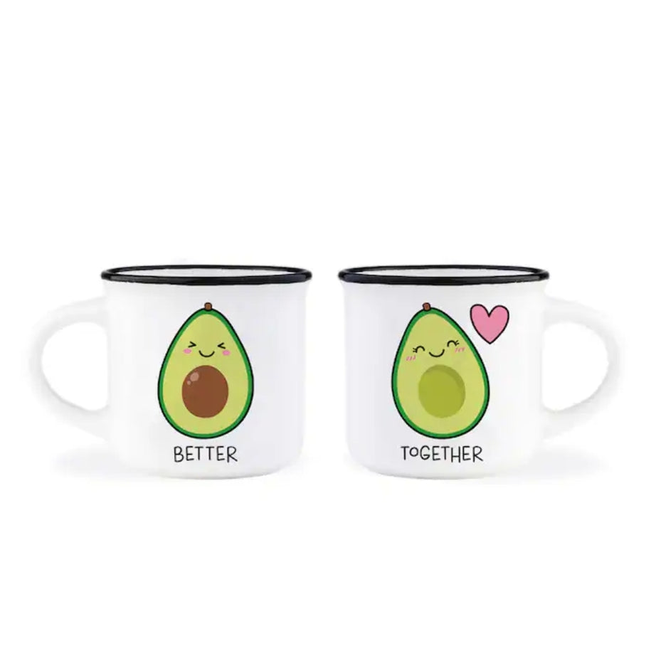 Conjunto 2 Chávenas Café Abacate Legami