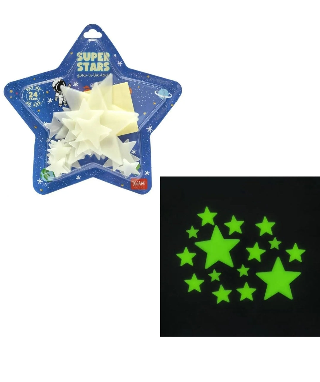 Estrelas Fosforescentes Adesivas Legami