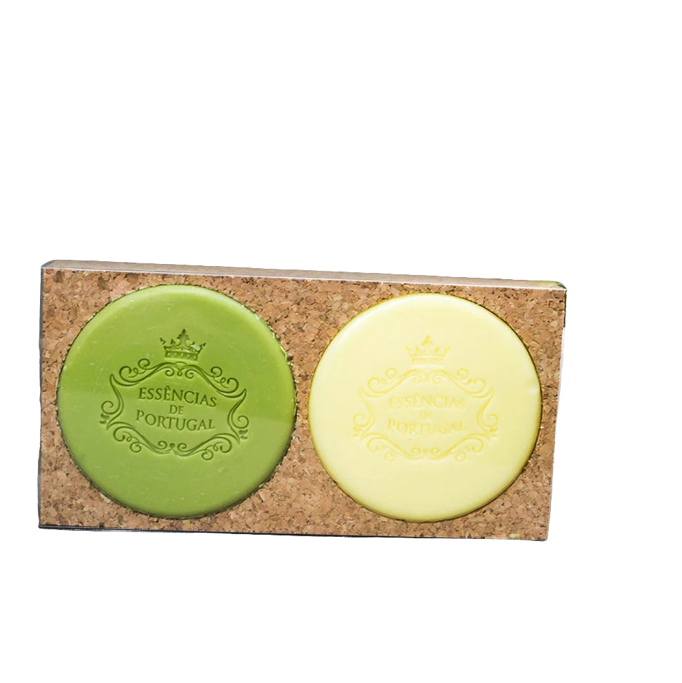 2 Sabonetes em Base Cortiça - Limão e Eucalipto