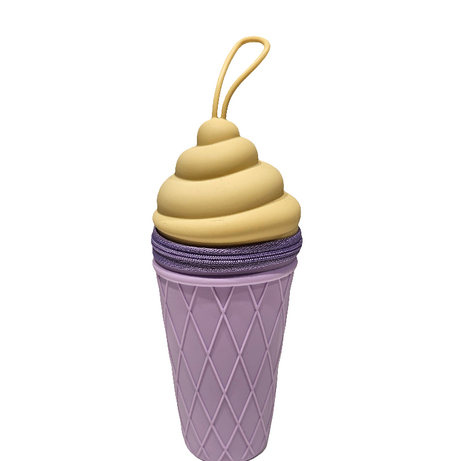 Estojo Silicone Gelado Base Lilás