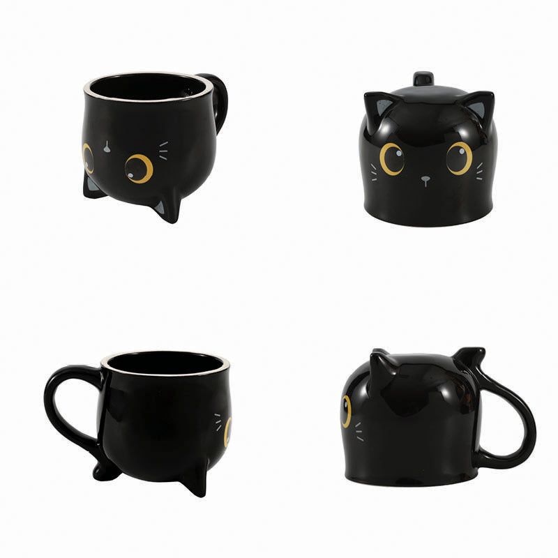Caneca Reversível Gato Preto Itotal 420ml