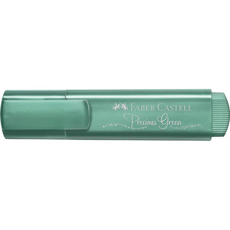 Sublinhador Metálico Verde Precioso com Glitter Faber-Castell