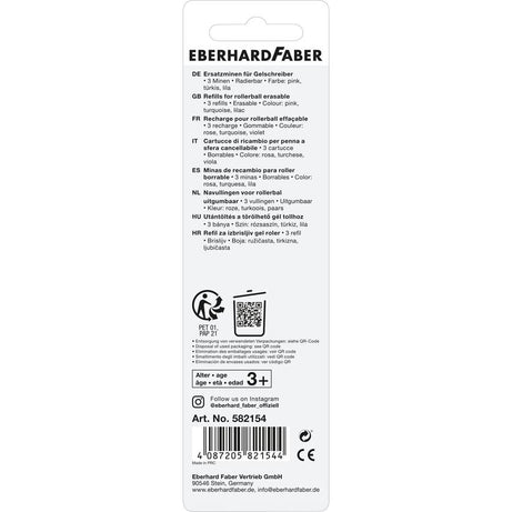 Recarga EberhardFaber para Canetas que Apaga 3 Cores
