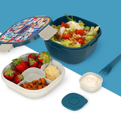 Caixa de Almoço (Bowl) Com Divisórias Stickers Legami