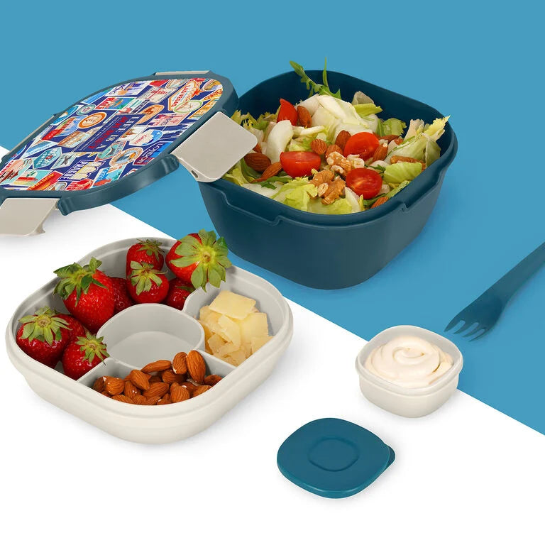 Caixa de Almoço (Bowl) Com Divisórias Stickers Legami
