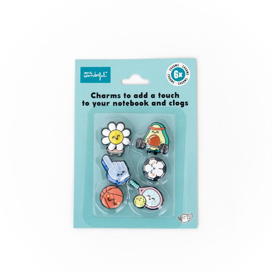 Conjunto 6 Pins para Caderno e Crocs -  Mr.Wonderful