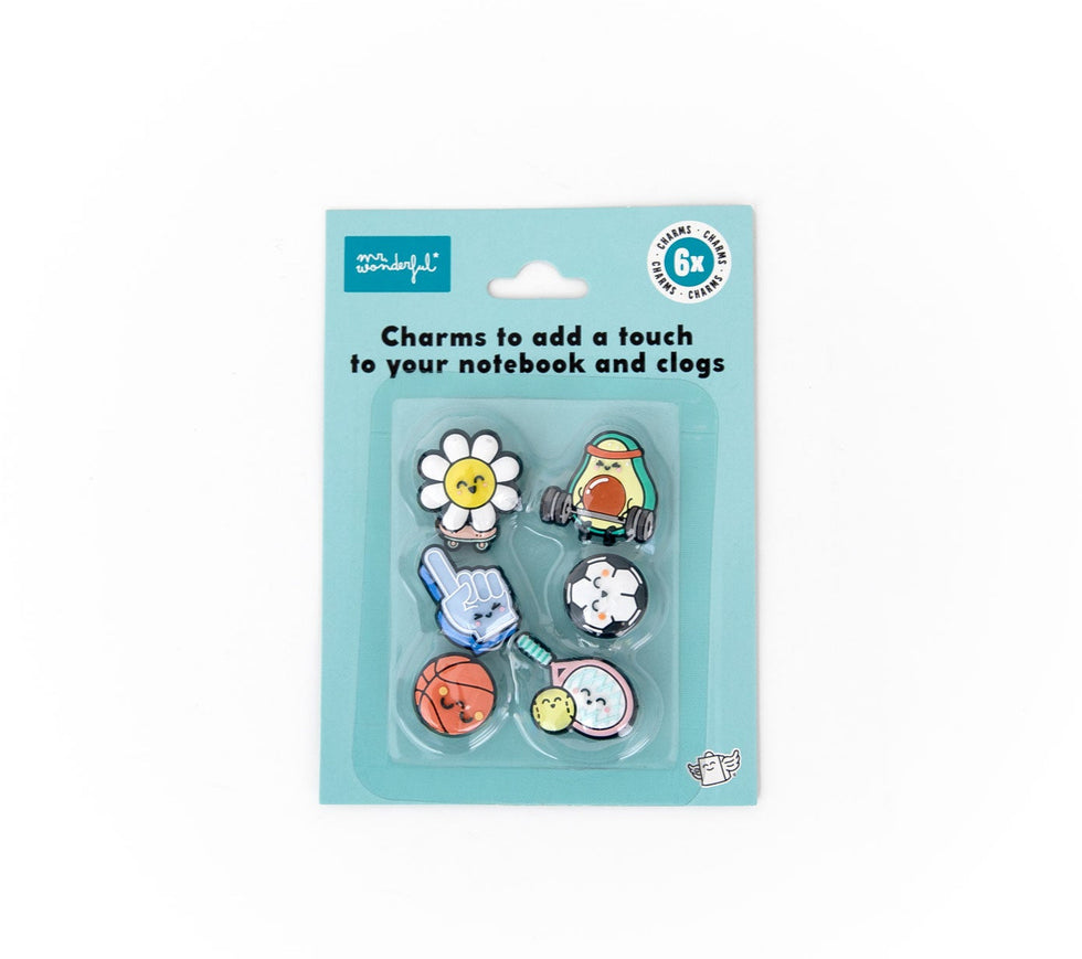 Conjunto 6 Pins para Caderno e Crocs -  Mr.Wonderful