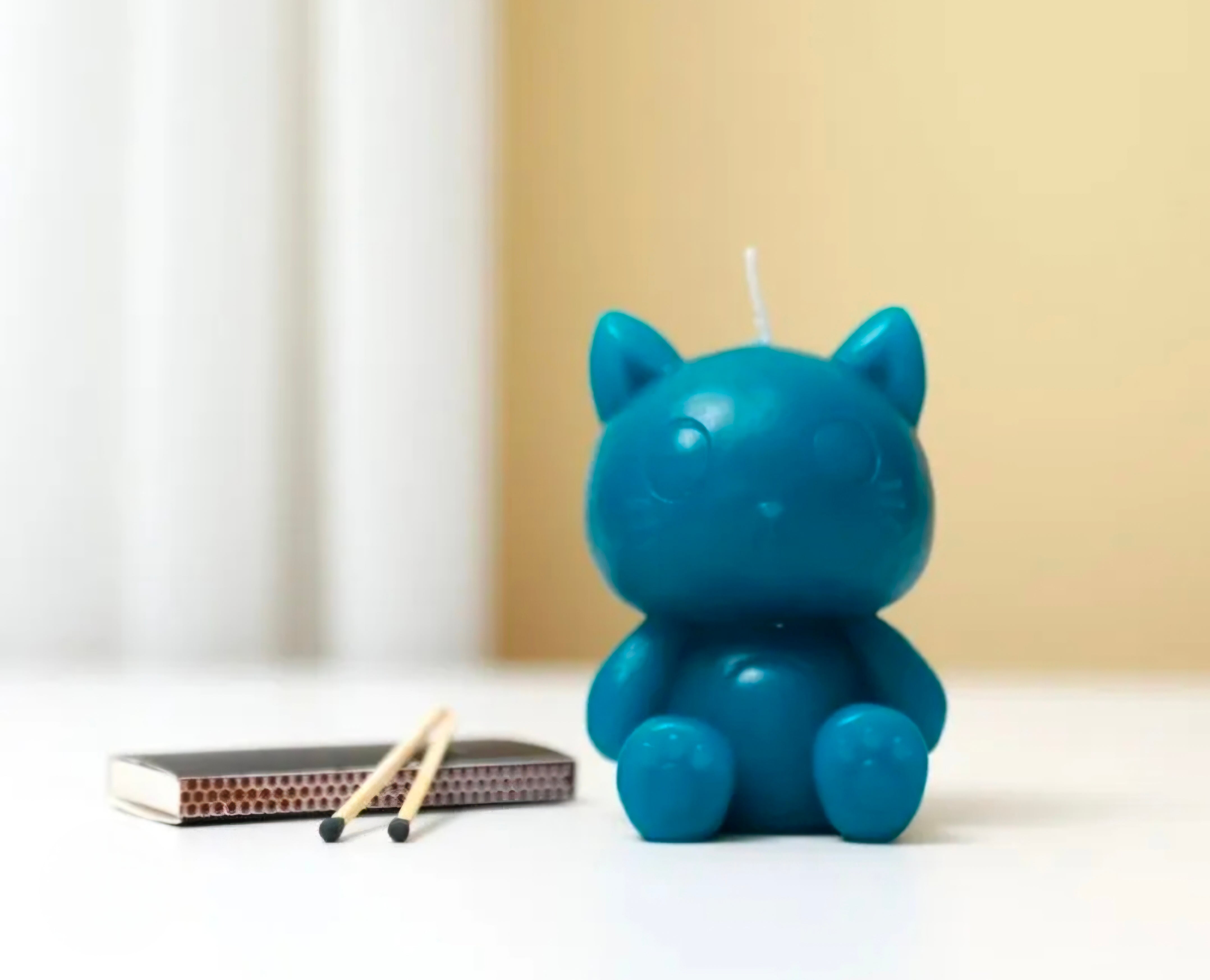 Vela Gato Azul 3D Aroma Lavanda Itotal