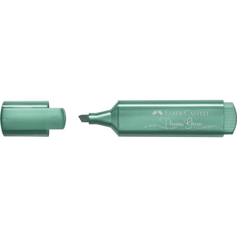 Sublinhador Metálico Verde Precioso com Glitter Faber-Castell
