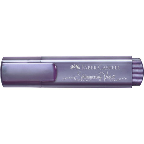 Sublinhador Metálico Violeta Brilhante com Glitter Faber-Castell