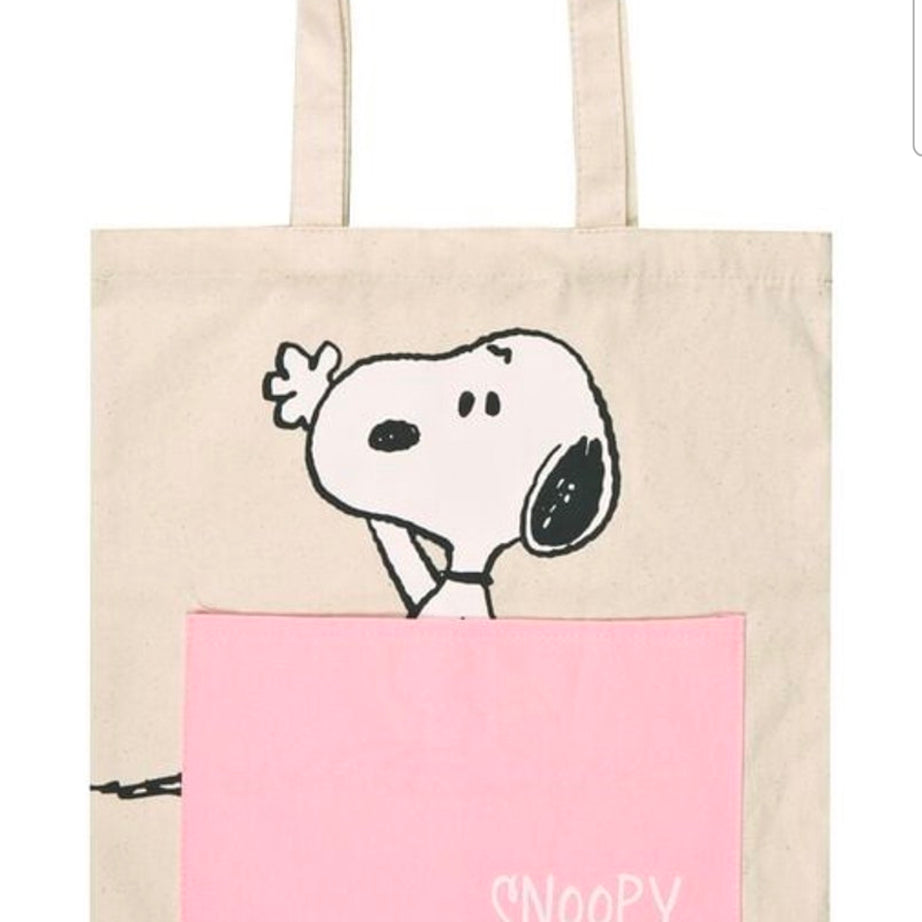 Totte Bag Snoopy com Bolso Frontal