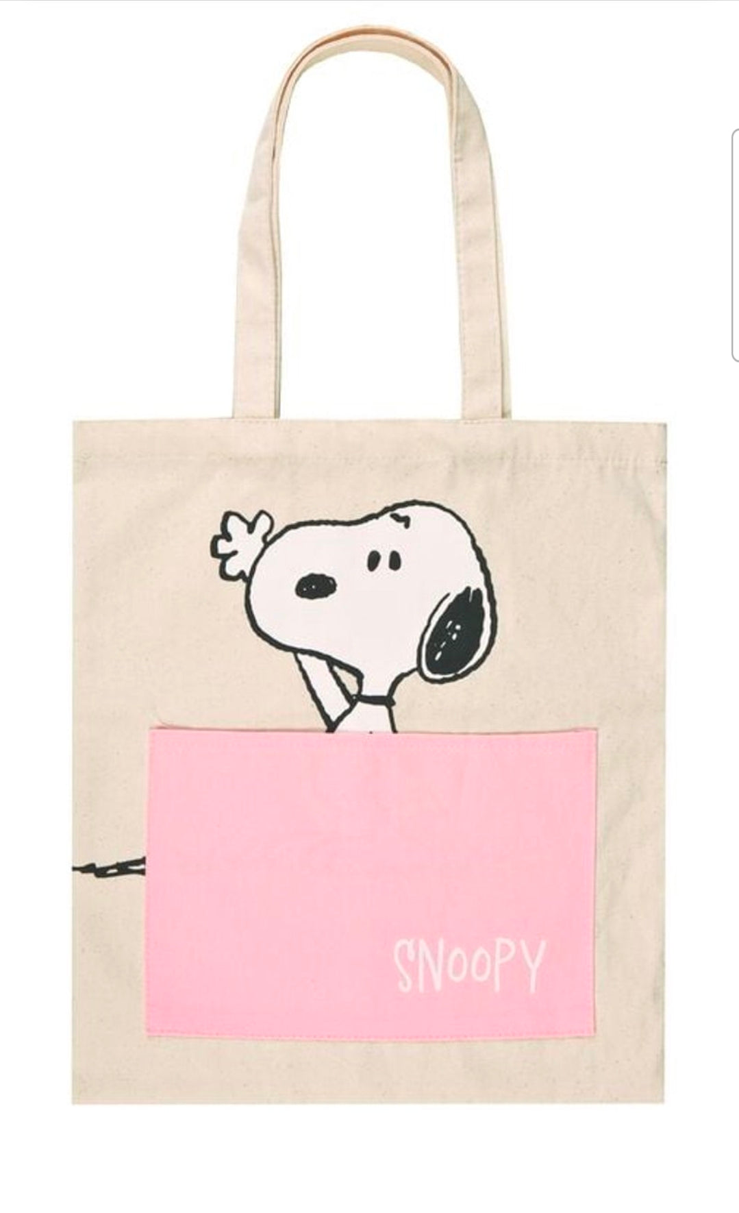 Totte Bag Snoopy com Bolso Frontal