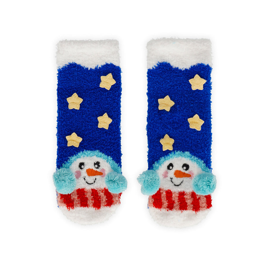 Meias Antiderrapante 3D Boneco de Neve Tamanho 26-34 Legami