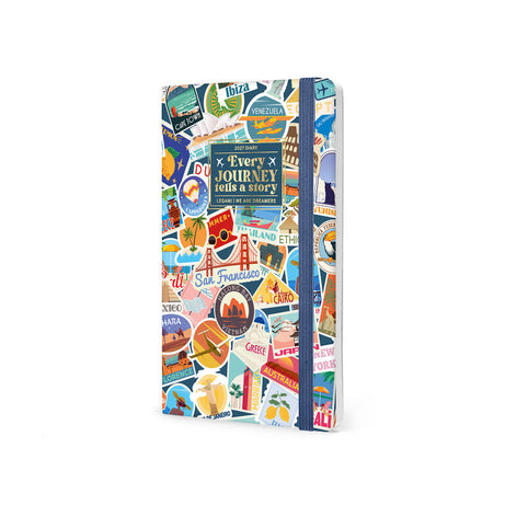 Agenda Semanal 2027 Viagens Stickers Legami