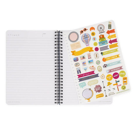 Caderno A5 Espiral Pautado Stickers Legami