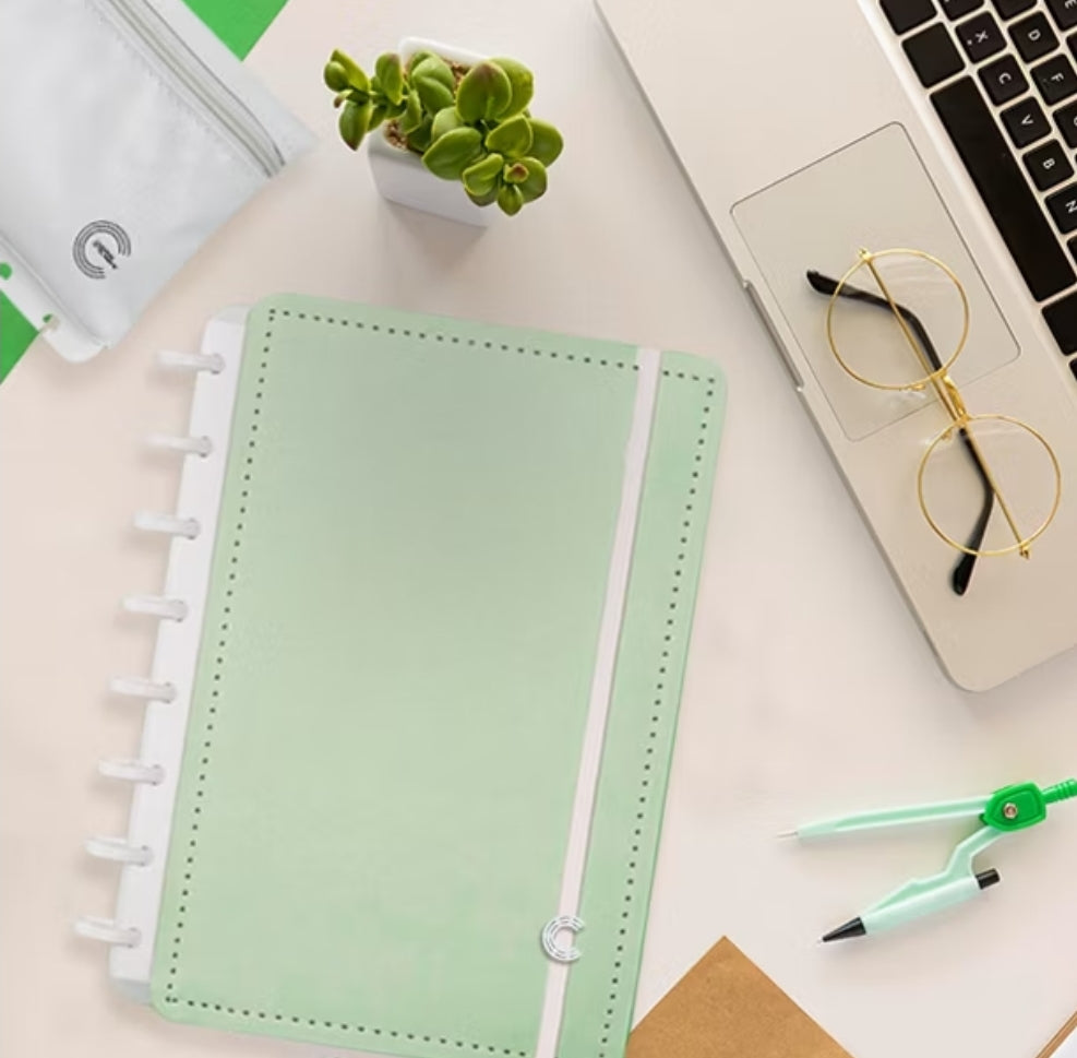 Caderno Inteligente A5 Verde Pastel