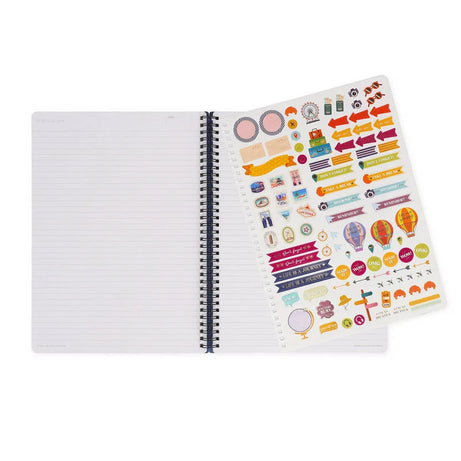 Caderno A4 Pautado Espiral Stickers Legami