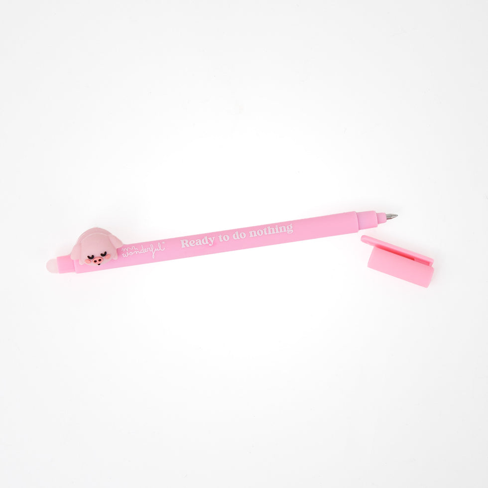 Caneta Apagável Porquinho Lazy "Ready to do nothing" Mr.Wonderful