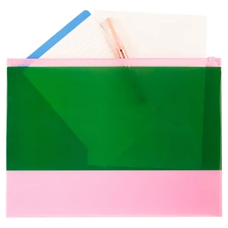 Porta Documentos A4 com Fecho Zip