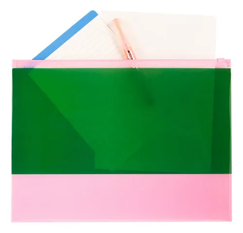 Porta Documentos A4 com Fecho Zip