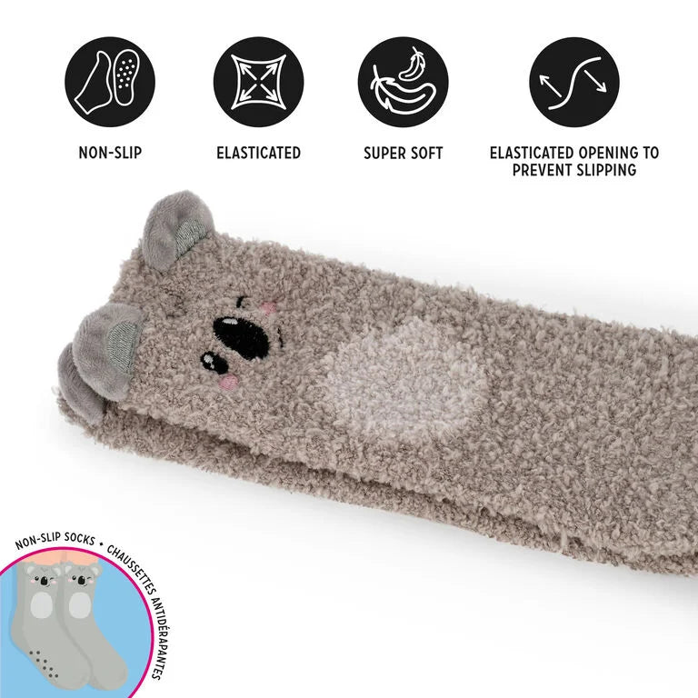 Meias Antiderrapante 3D Koala Tamanho 35-42 Legami