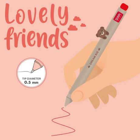 Caneta Urso Gel - Legami Lovely Friends