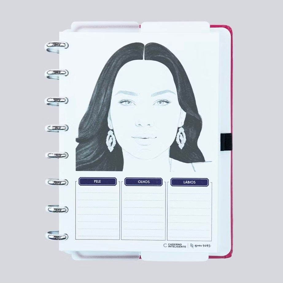 Caderno Inteligente A5 Cherry by Bruna Tavares