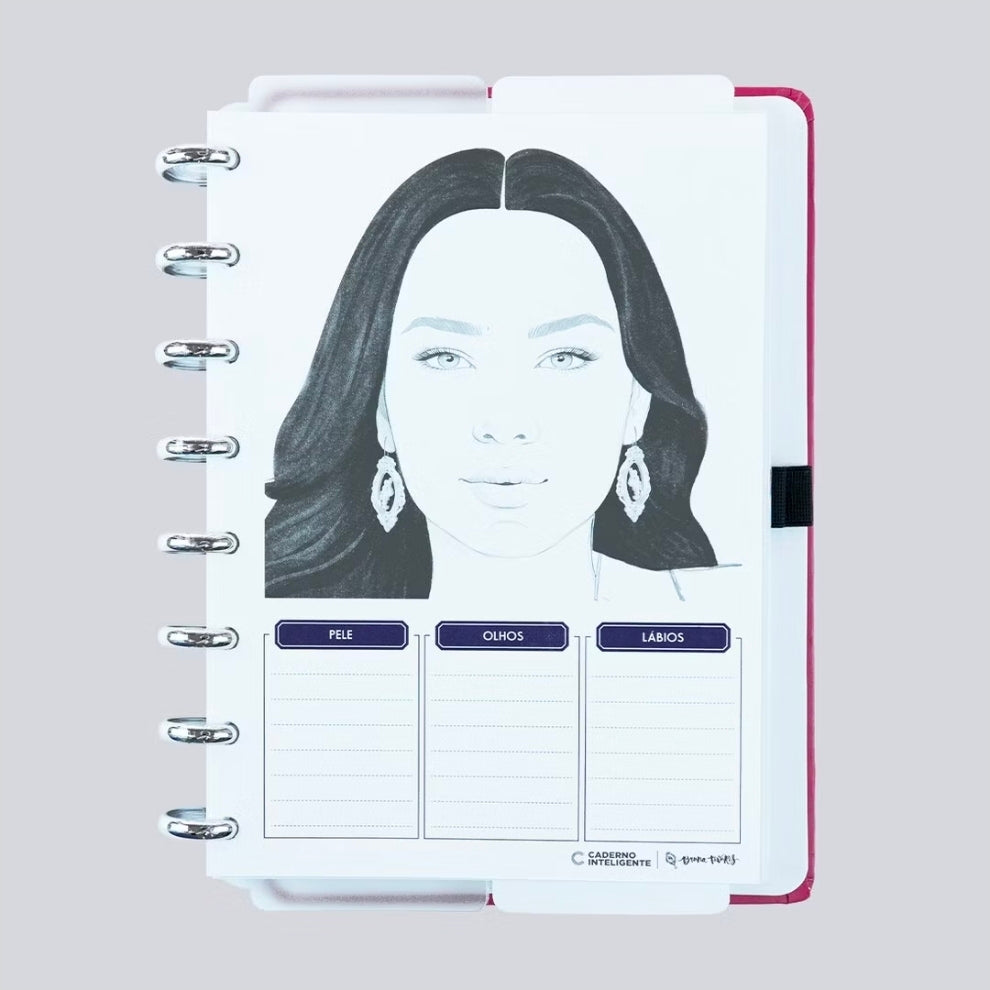 Caderno Inteligente A5 Cherry by Bruna Tavares