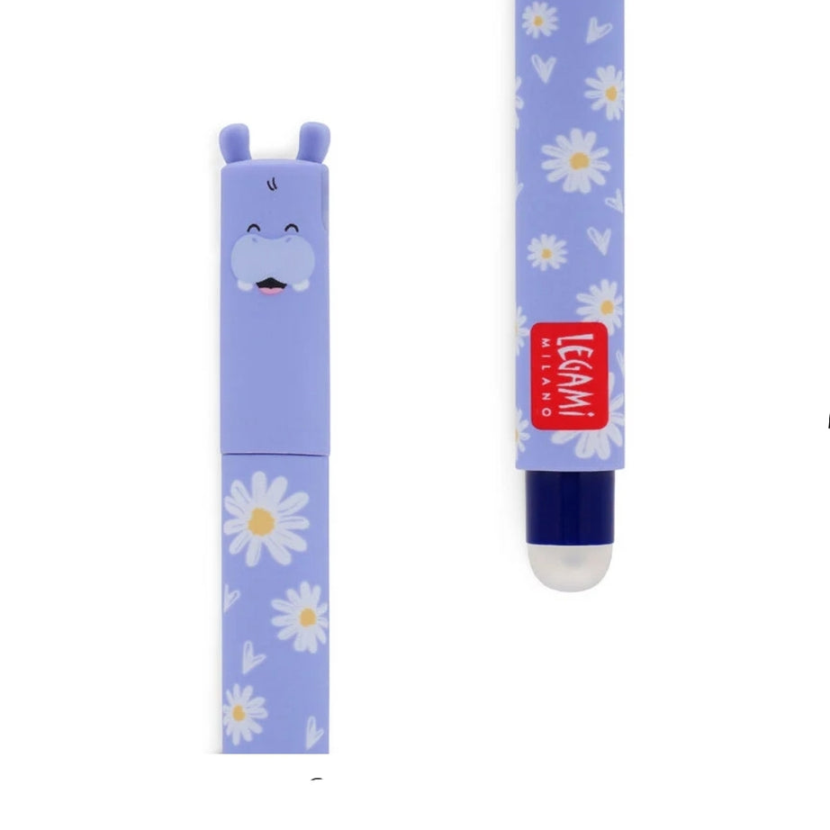 Caneta Apagável Hipopótamo - Legami