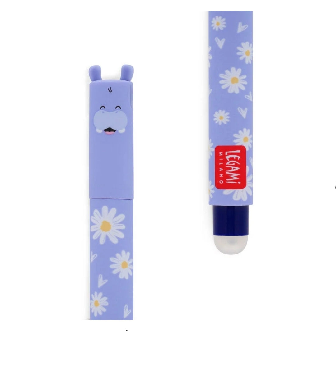 Caneta Apagável Hipopótamo - Legami