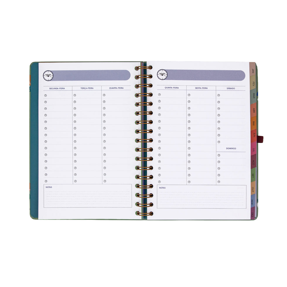 Agenda Semanal 2027 Pequena Mr.Wonderful "Entre Rotinas e Tarefas"