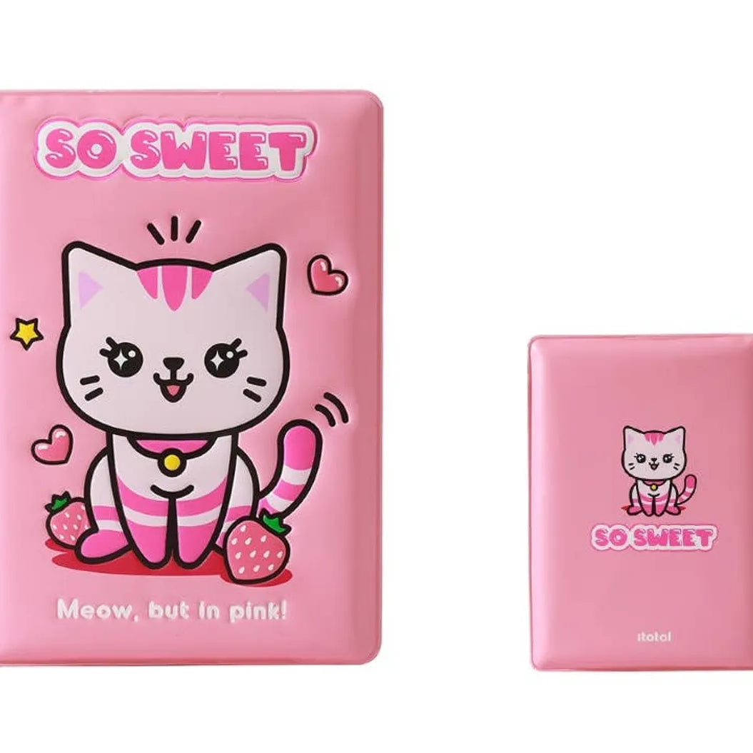 Caderno Gato Rosa Itotal