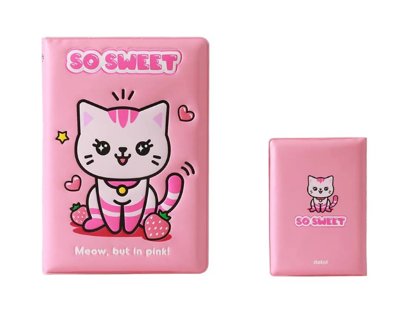 Caderno Gato Rosa Itotal