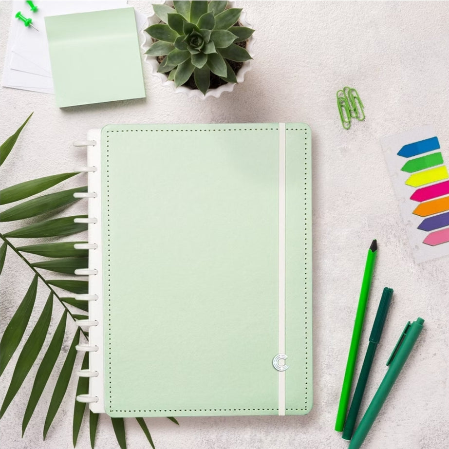 Caderno Inteligente A4 Verde Pastel