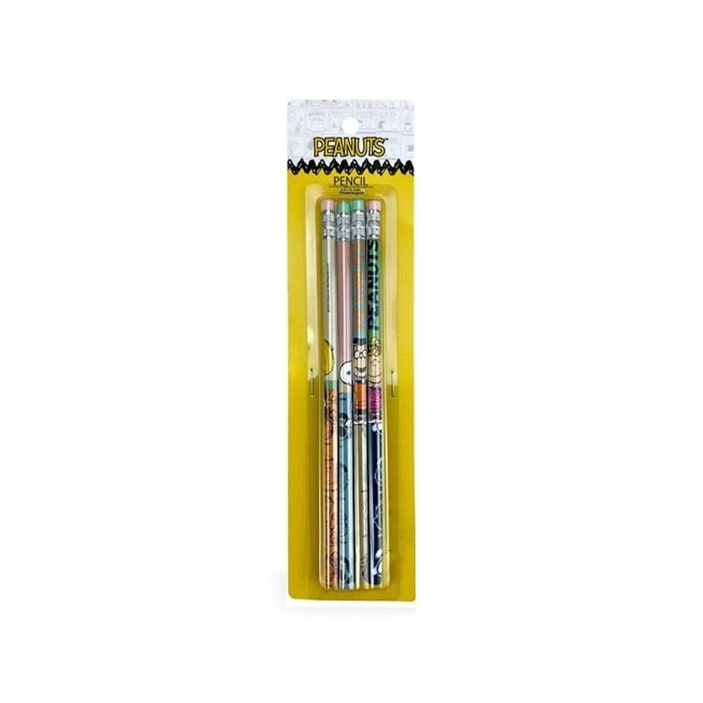 Conjunto 4 Lápis Snoopy com Borracha