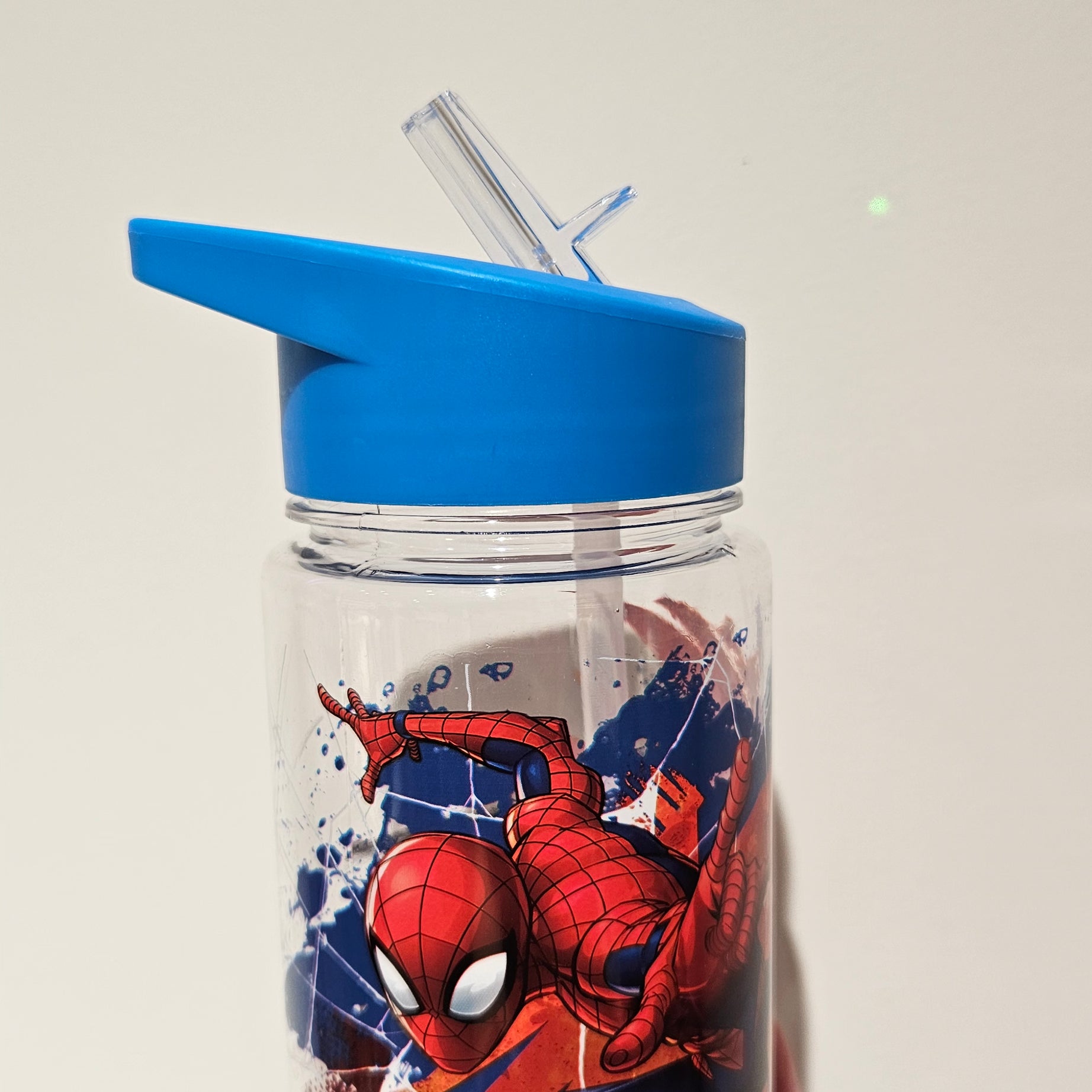 Garrafa com Palhinha Homem Aranha